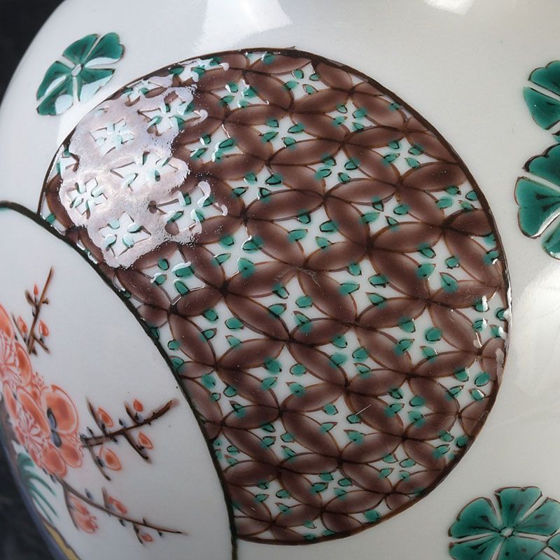 九谷焼 三ツ井為吉作 色絵 松竹梅文 小壷 共箱 C S406 - メルカリ