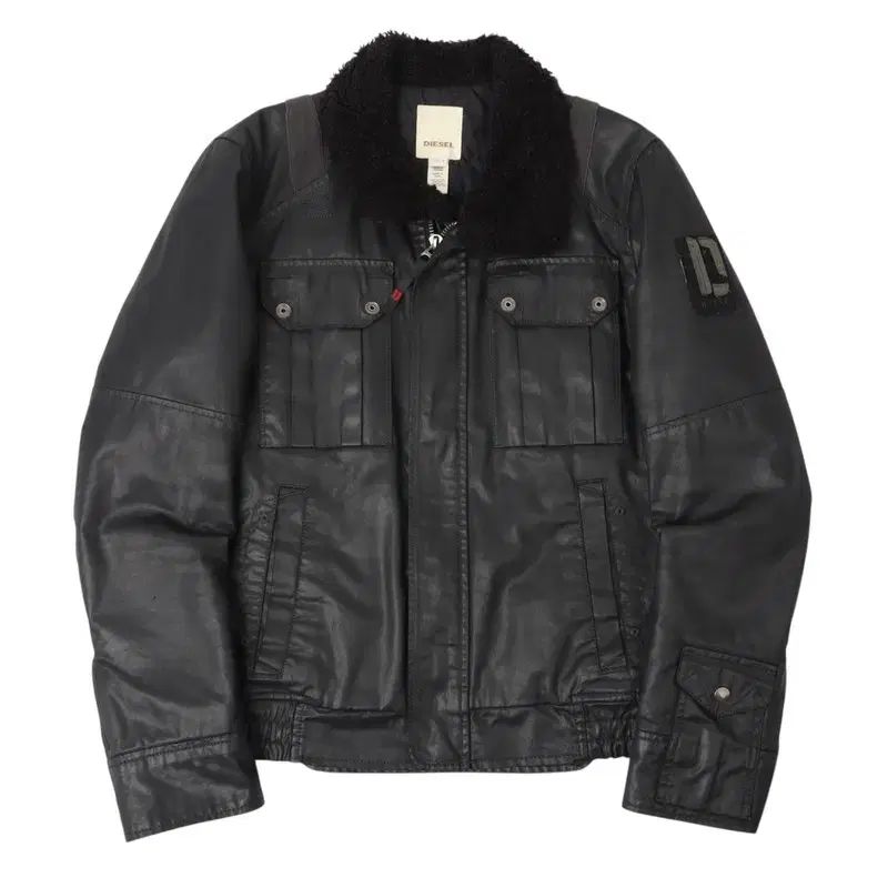 DIESEL シアリング コーテッド トラッカー アウター ジャケット