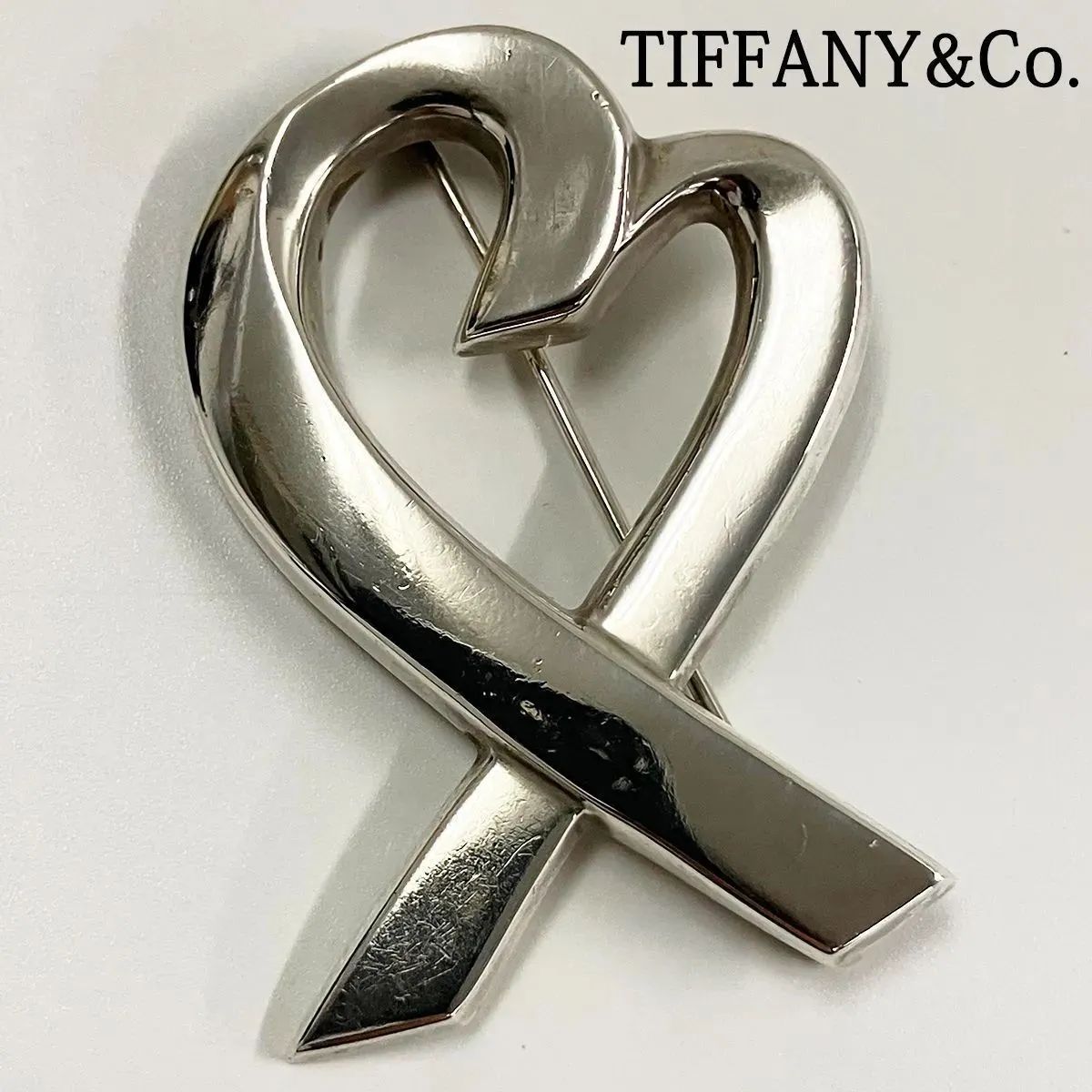 TIFFANY Co ティファニー パロマピカソ ラビングハート ブローチ 925