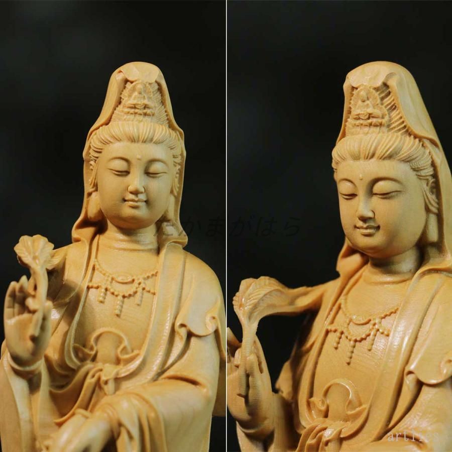 観音様 本日ポイントアップ|観音様 17cm 観音菩薩 龍頭観音 観世音菩薩 観自在