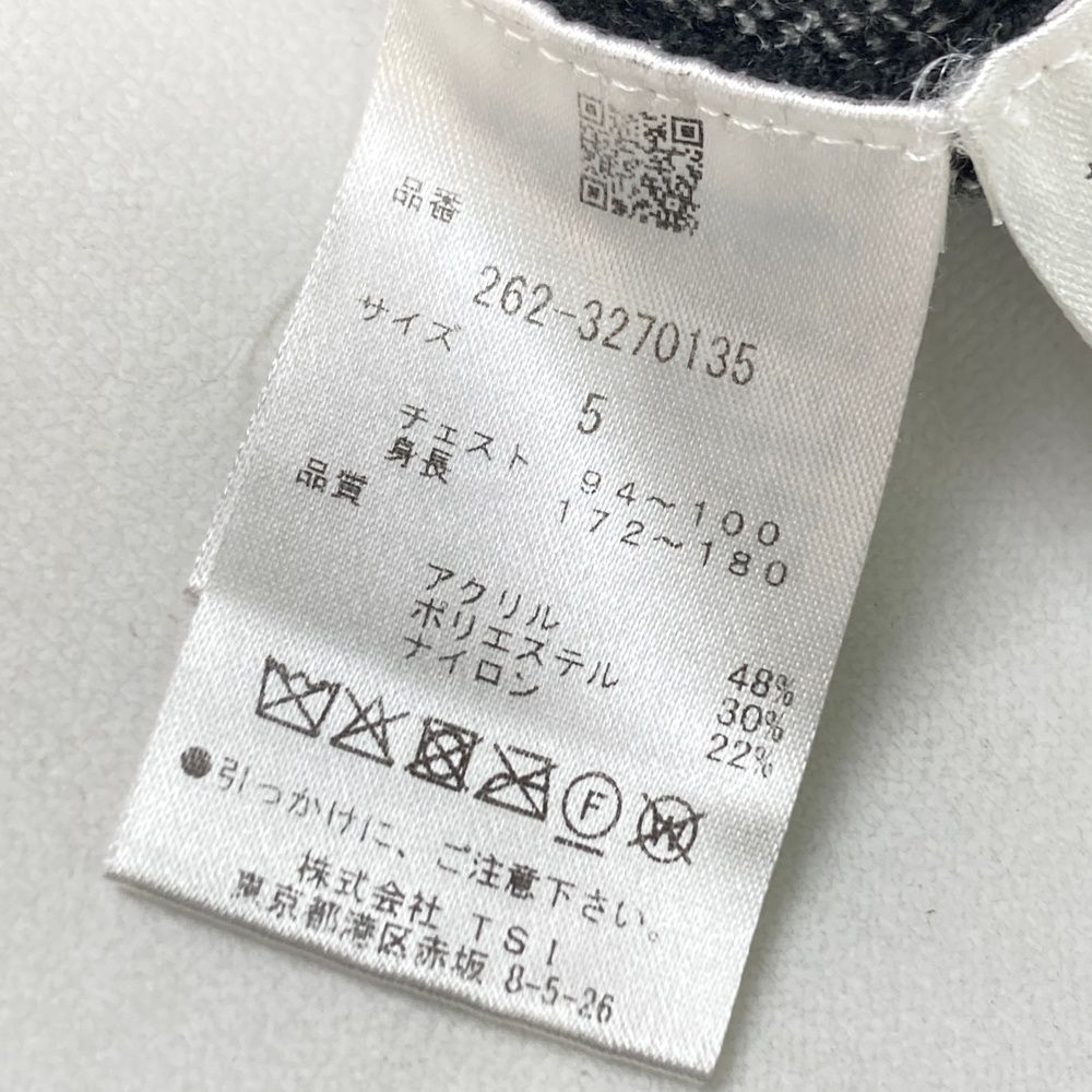 サイズ：5 JACK BUNNY ジャックバニー ニットセーター ブラック系