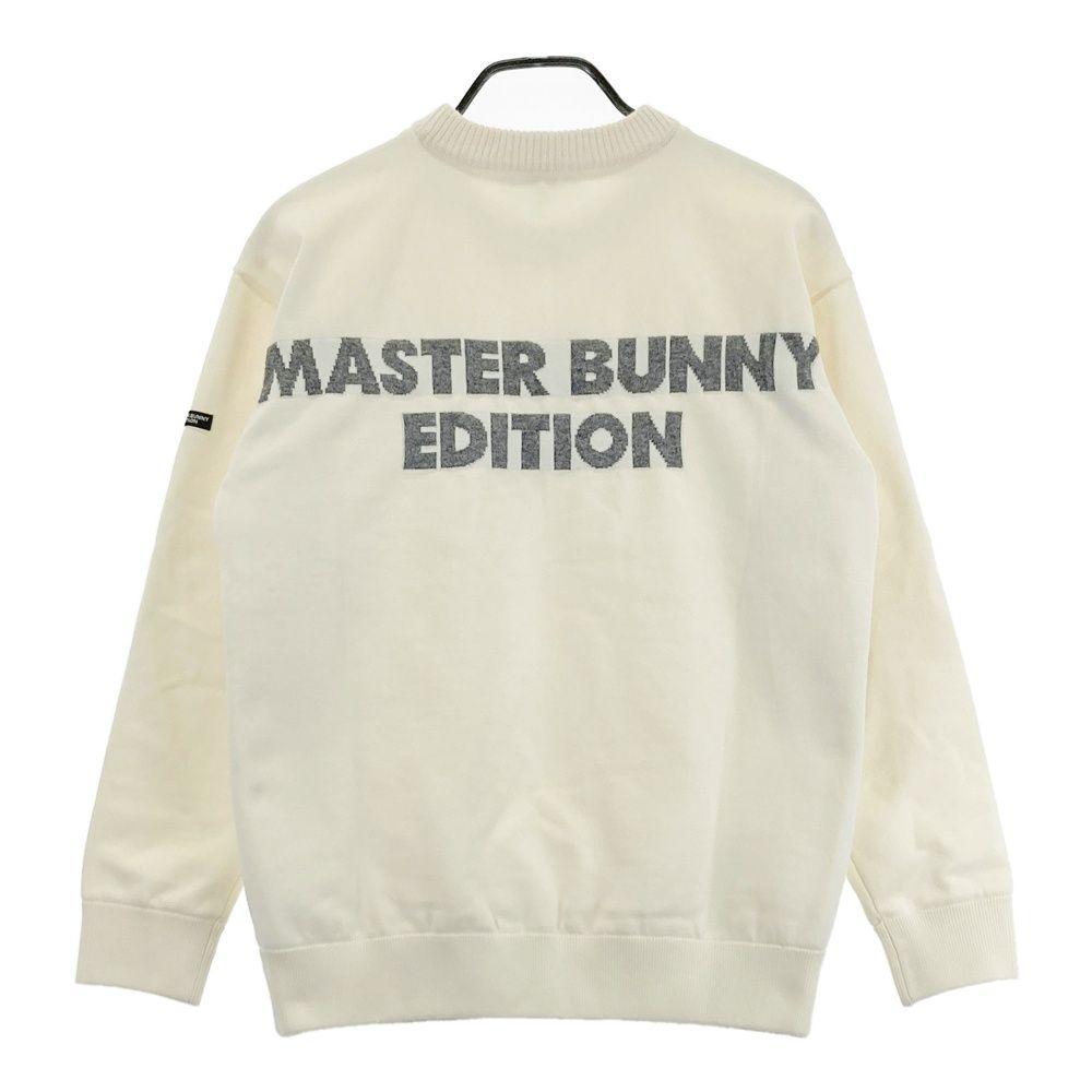 新品 マスターバニー ニット カシミヤ モックネック ホワイト Mサイズ（4） サイズ：4 MASTER BUNNY EDITION マスターバニーエディション 裏地付