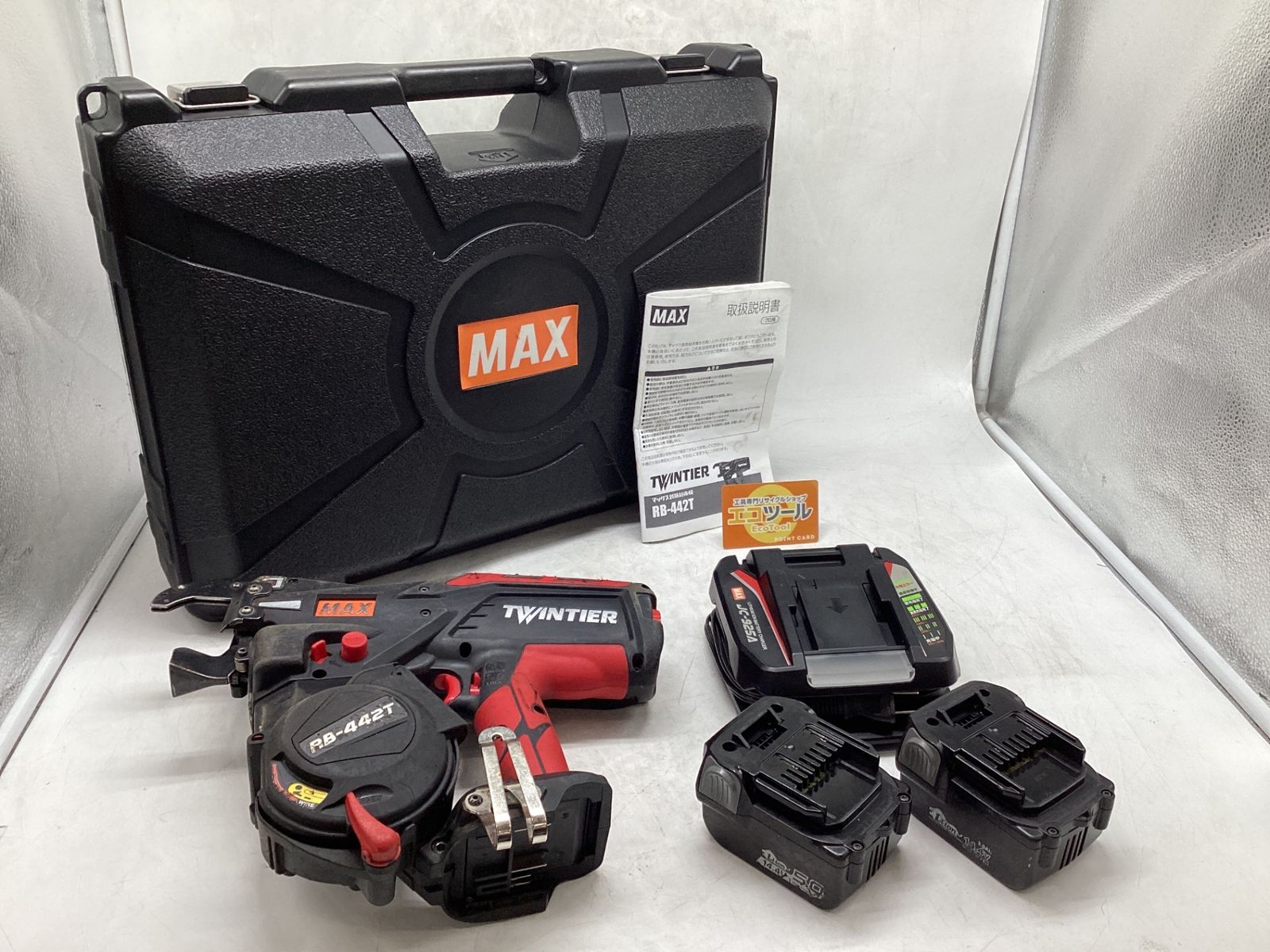 品 MAX|マックス 14.4 V充電式鉄筋結束機 ツインタイア RB-442 T-B 2 C|1450 A エコツール豊田インター店 M 02