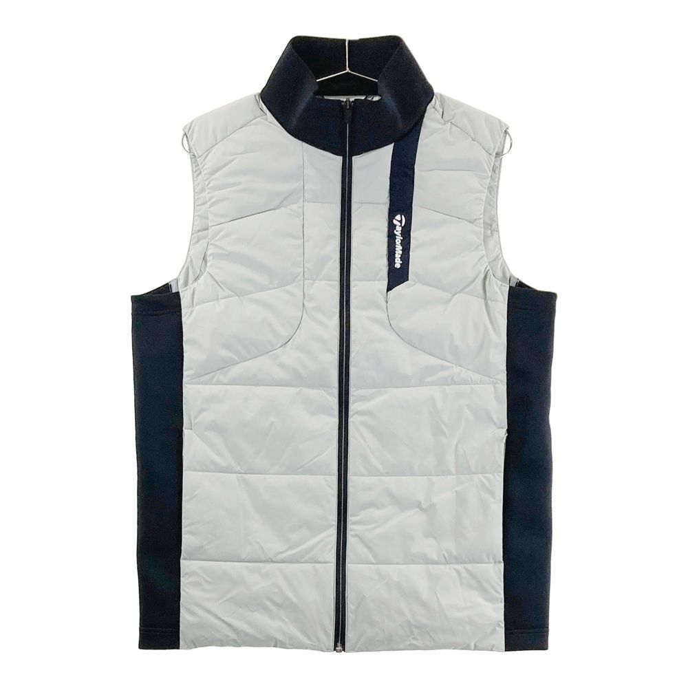 サイズ：L TAYLOR MADE テーラーメイド 中綿ジップベスト グレー系