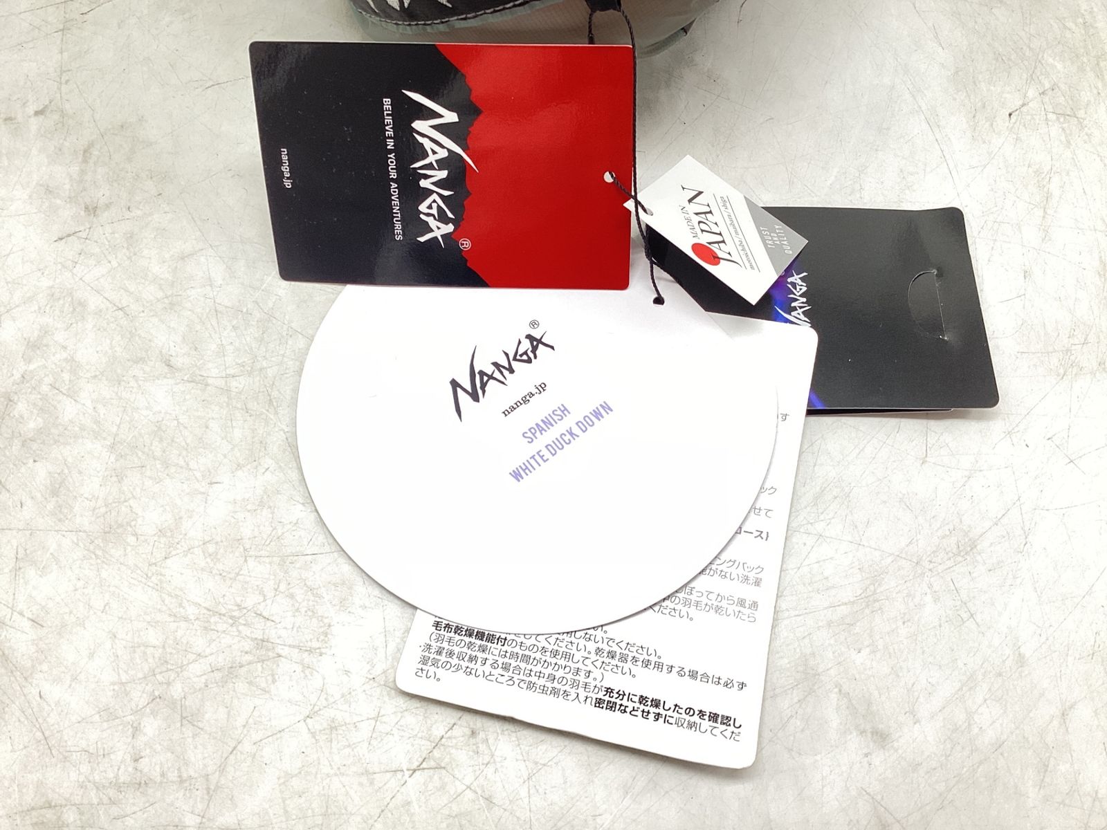 NANGA AURORA TEX LIGHT 450 DX レギュラーサイズ グレー エコツール豊田インター店 M 02