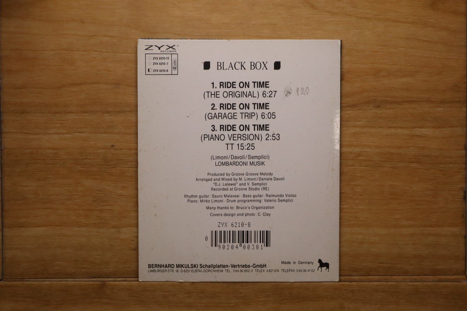 中古CD☆ブラック・ボックス/Black Box□ Ride on time 【ZYX62108