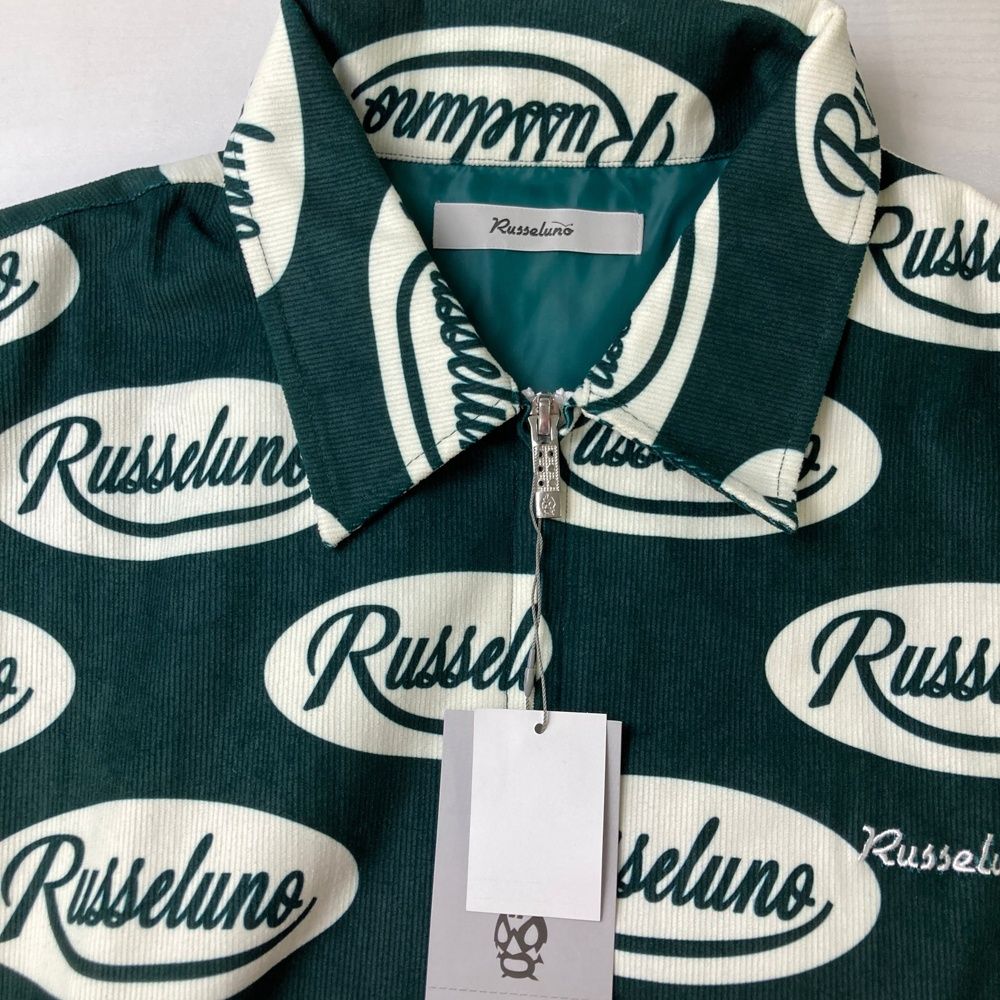 サイズ：5 RUSSELUNO ラッセルノ ;2023年 ジップジャケット ロゴ総柄