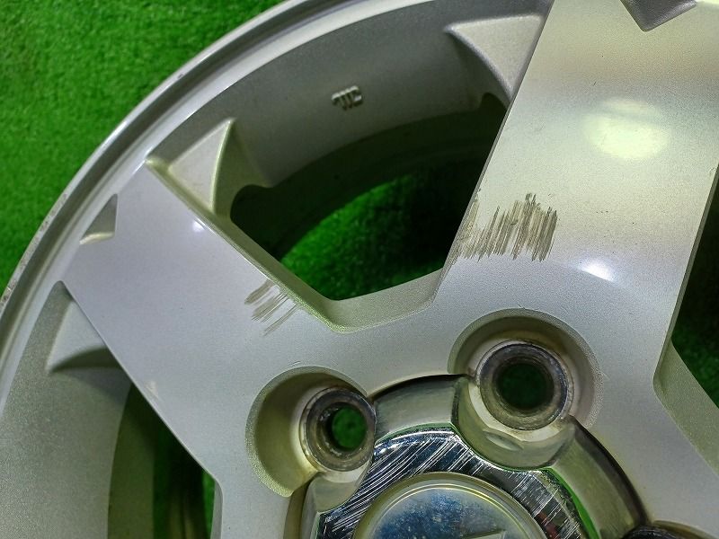 三菱 パジェロミニ H 58 A ホイール アルミ ガンメタ 15インチ 5 J 5穴 4本 114 3 46