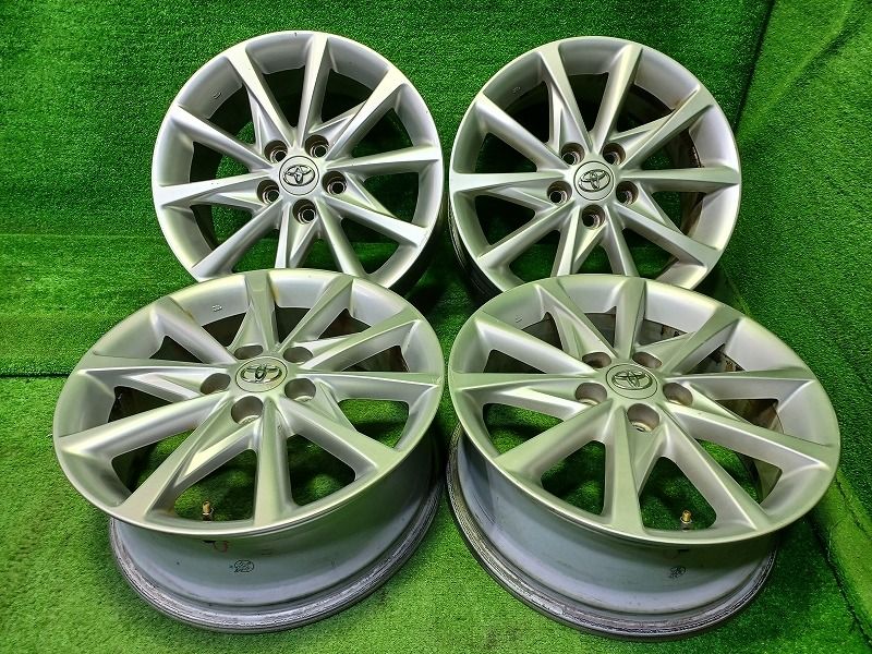 トヨタ TOYOTA プリウスアルファ ZVW 41 W ホイール アルミ シルバー 17インチ 7 J 5穴 4本 114 3 45 42611 47250