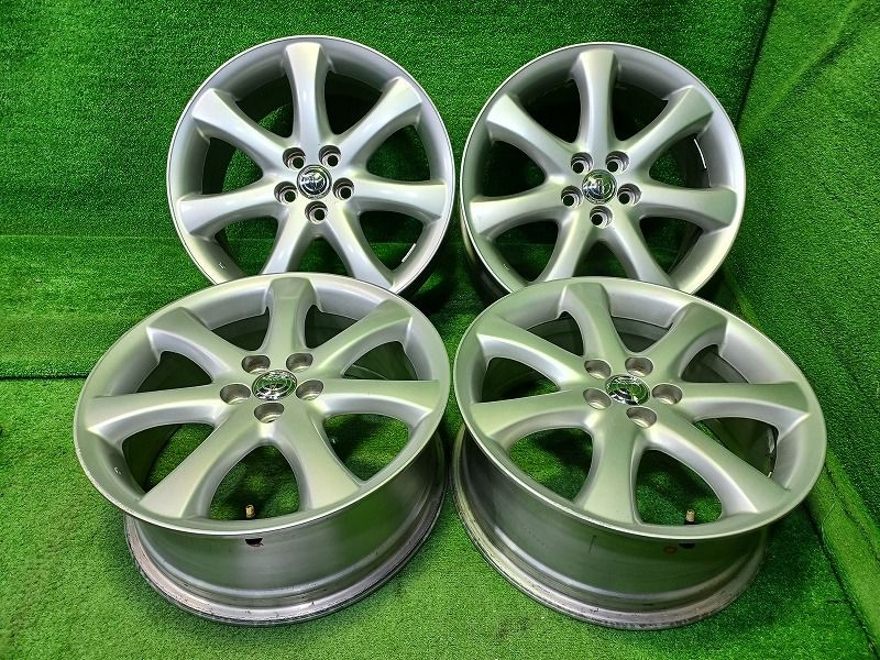 トヨタ TOYOTA ウィッシュ ANE 11 W ホイール アルミ ガンメタ 17インチ 7 J 5穴 4本 100 54 42611 68020