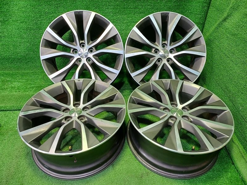 スバル SUBARU レガシィ BRM ホイール アルミ ガンメタポリッシュ 18インチ 7 J 5穴 4本 100 48 28111 AJ 130