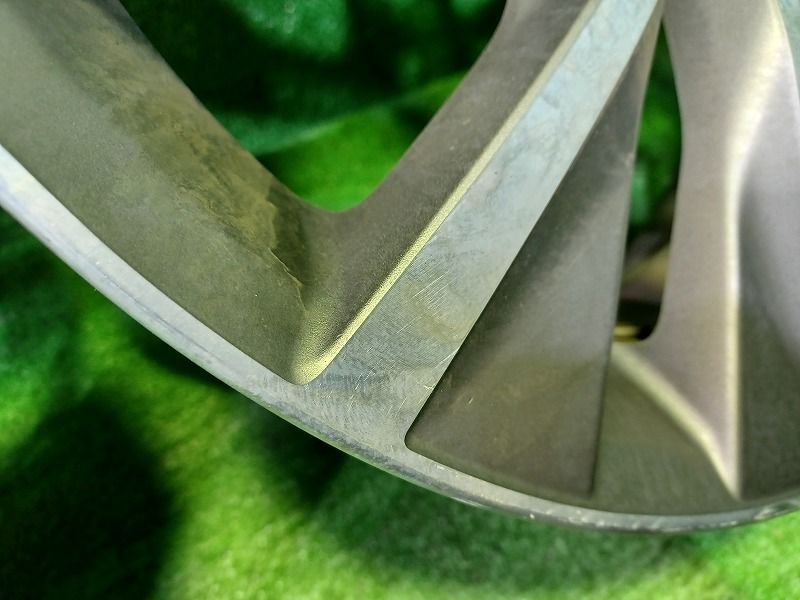 スバル SUBARU レガシィ BRM ホイール アルミ ガンメタポリッシュ 18インチ 7 J 5穴 4本 100 48 28111 AJ 130