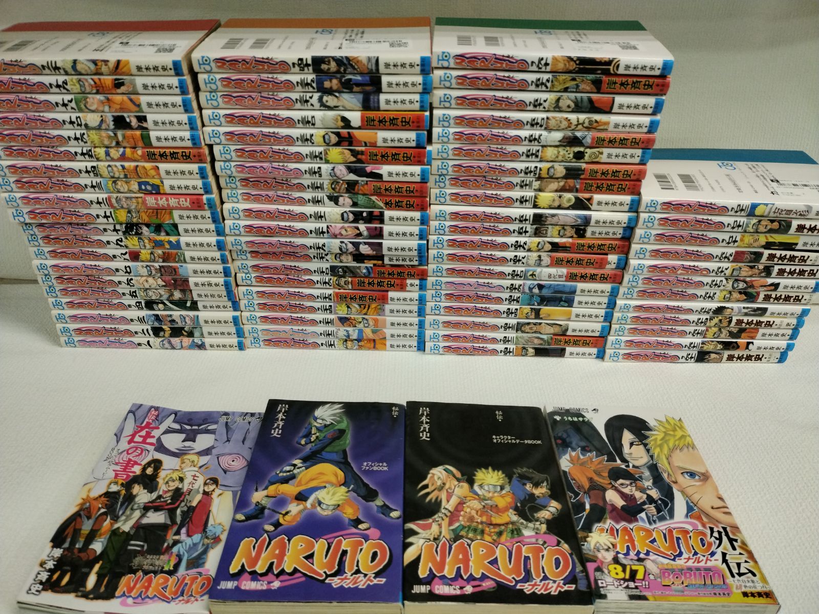 ☆NARUTO ナルト 1~72巻 コミック全巻セット+ 付属本4冊 岸本斉史