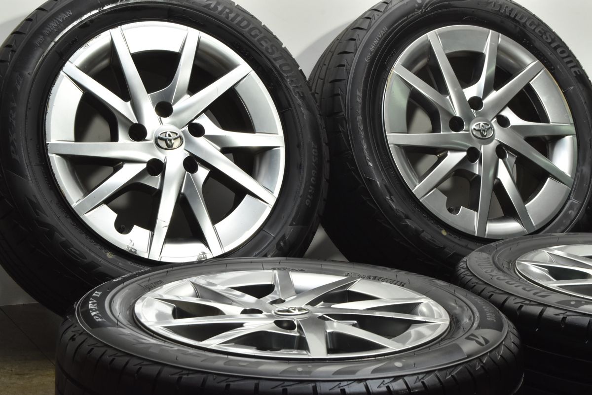 バリ溝 トヨタ プリウスα 16 in 6 5 J 39 PCD 114 3 ブリヂストン Playz PX RVII 205 60 R ノア ヴォクシー アイシス オーリス