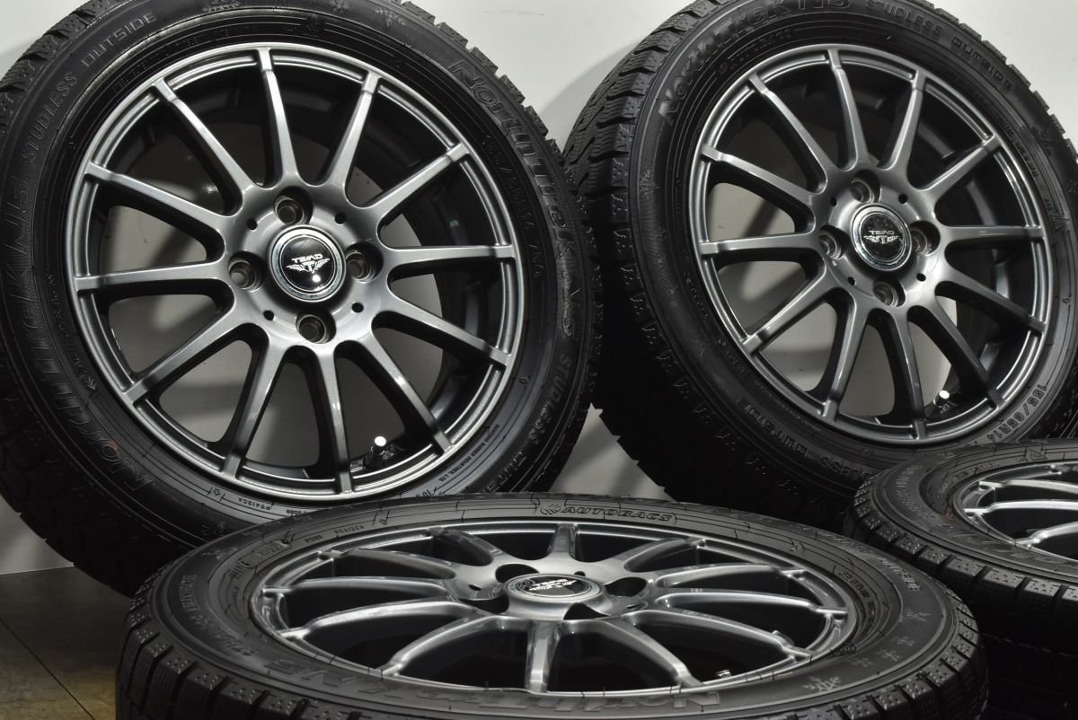 バリ溝 TEAD 14 in 4 5 J 45 PCD 100 ノーストレック N 155 65 R BOX WGN スペーシア ワゴンR アルト デイズ タント ムーヴ ミラ