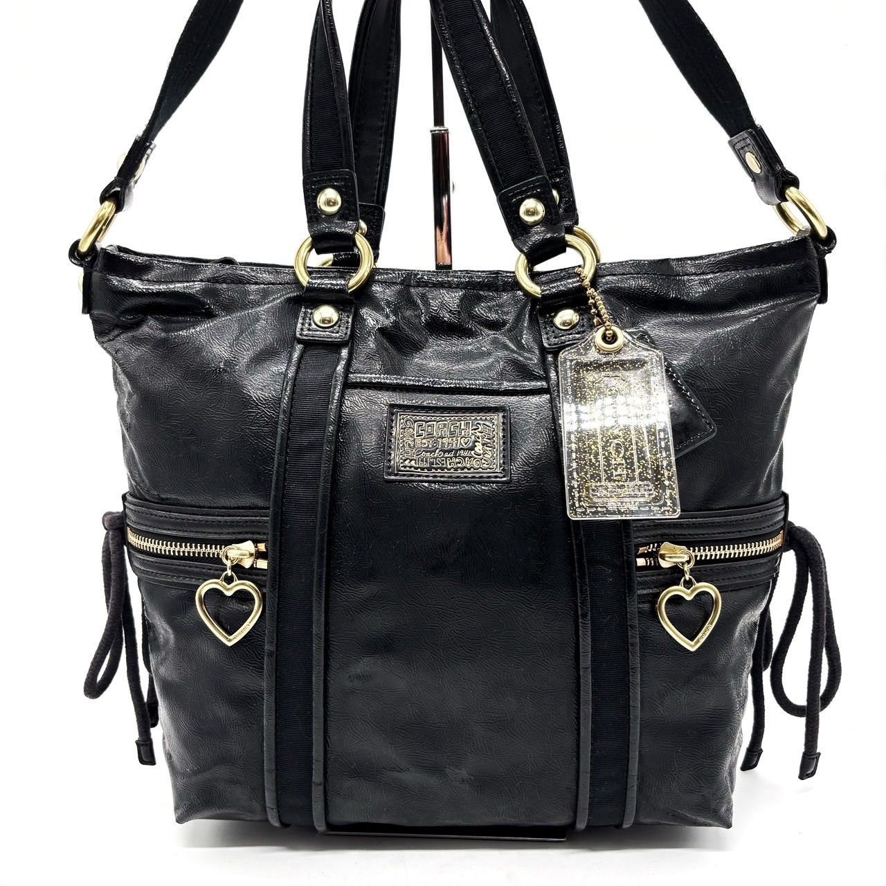 y2k COACH コーチ 2way ハンドバッグ ショルダー パイソン 黒 y2k COACH コーチ 2way ハンドバッグ ショルダー パイソン 黒