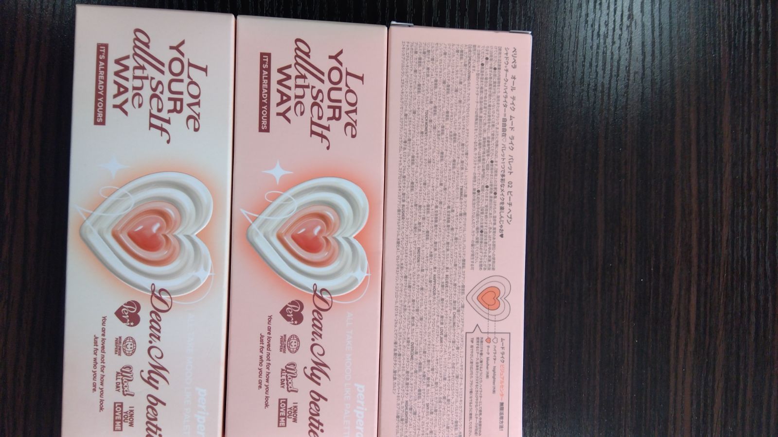  セット peripera ペリペラ 02 ピーチベア アイシャドウ パレット DK 112 パウダーチーク チーク