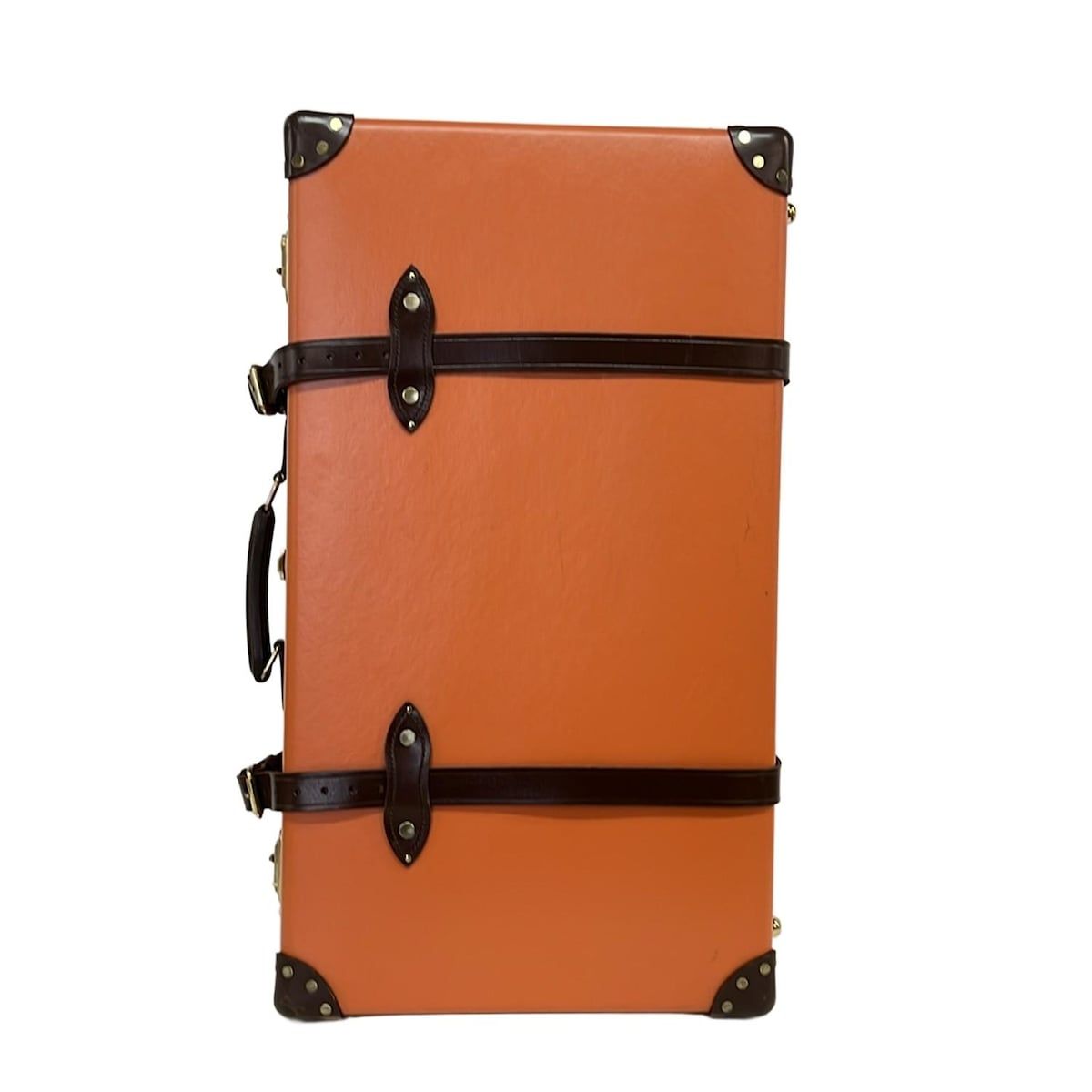 GLOBE TROTTER グローブトロッター キャリーバッグ センテナリー ラージ スーツケース オレンジ ブラウン レザー