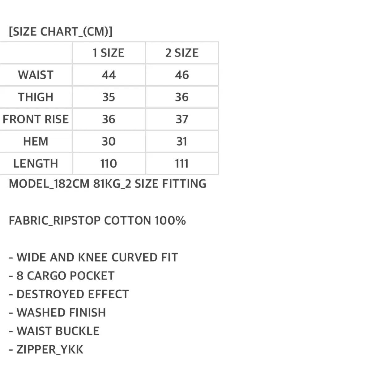 AOP エイオップ カーゴパンツ カモフラージュ サンプル