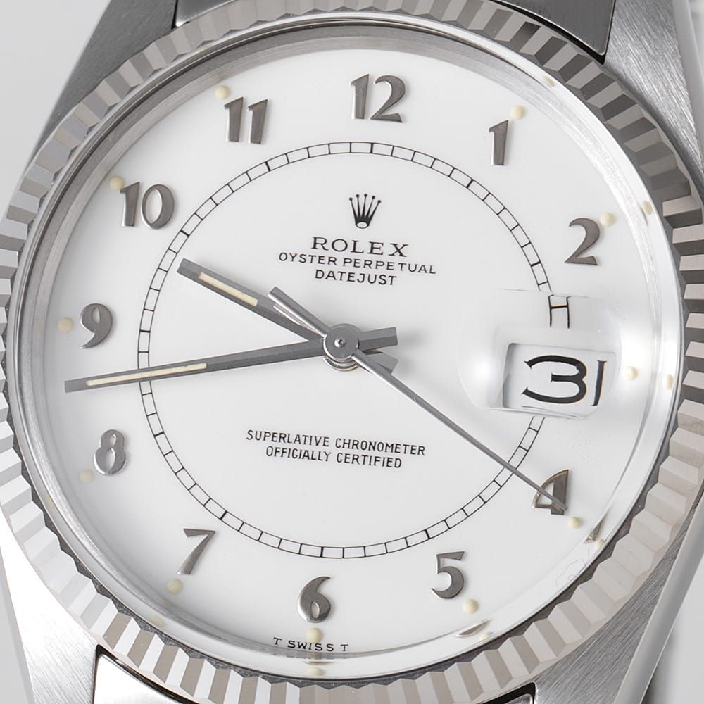 ロレックス デイトジャスト 16014 ホワイト ボイラーゲージ 81番 中古