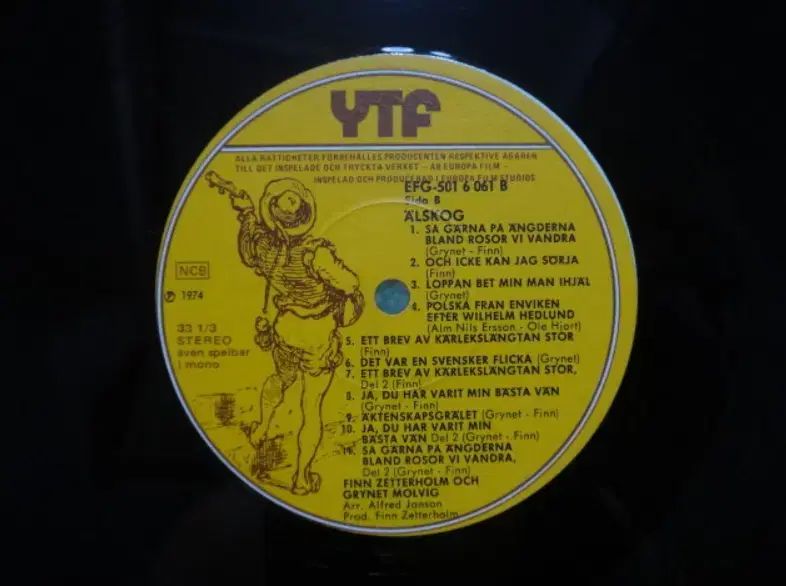 Sweden LP Grynet Molvig ー 1974 年 早い