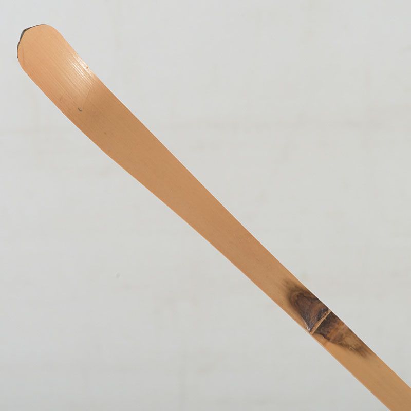 茶道具 影林宗篤作 茶杓 銘二人静 紫野 山口萬拙書付 共筒共箱 V S411