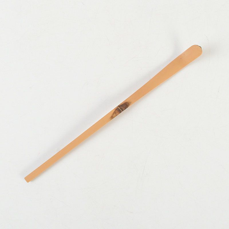 茶道具 影林宗篤作 茶杓 銘二人静 紫野 山口萬拙書付 共筒共箱 V S411