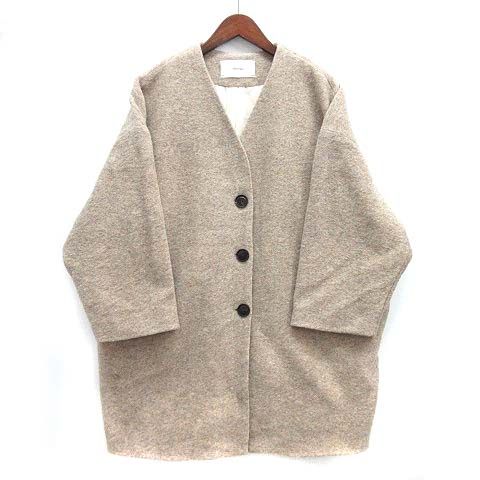 トゥデイフル TODAYFUL ウール コクーン コート ベージュ 38 11920009