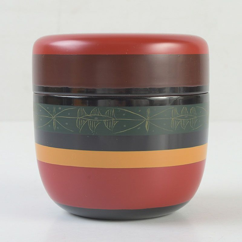 茶道具 尚峰作 古代彫 独楽塗 太駒棗 共箱 C S412 - メルカリ