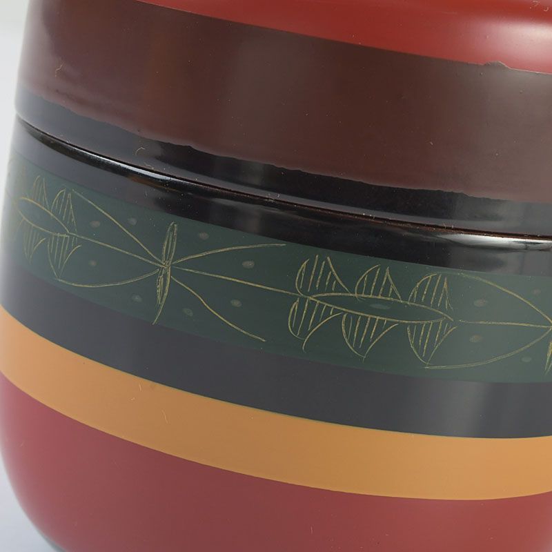 茶道具 尚峰作 古代彫 独楽塗 太駒棗 共箱 C S412 - メルカリ