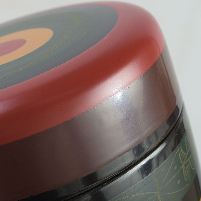 茶道具 尚峰作 古代彫 独楽塗 太駒棗 共箱 C S412 - メルカリ