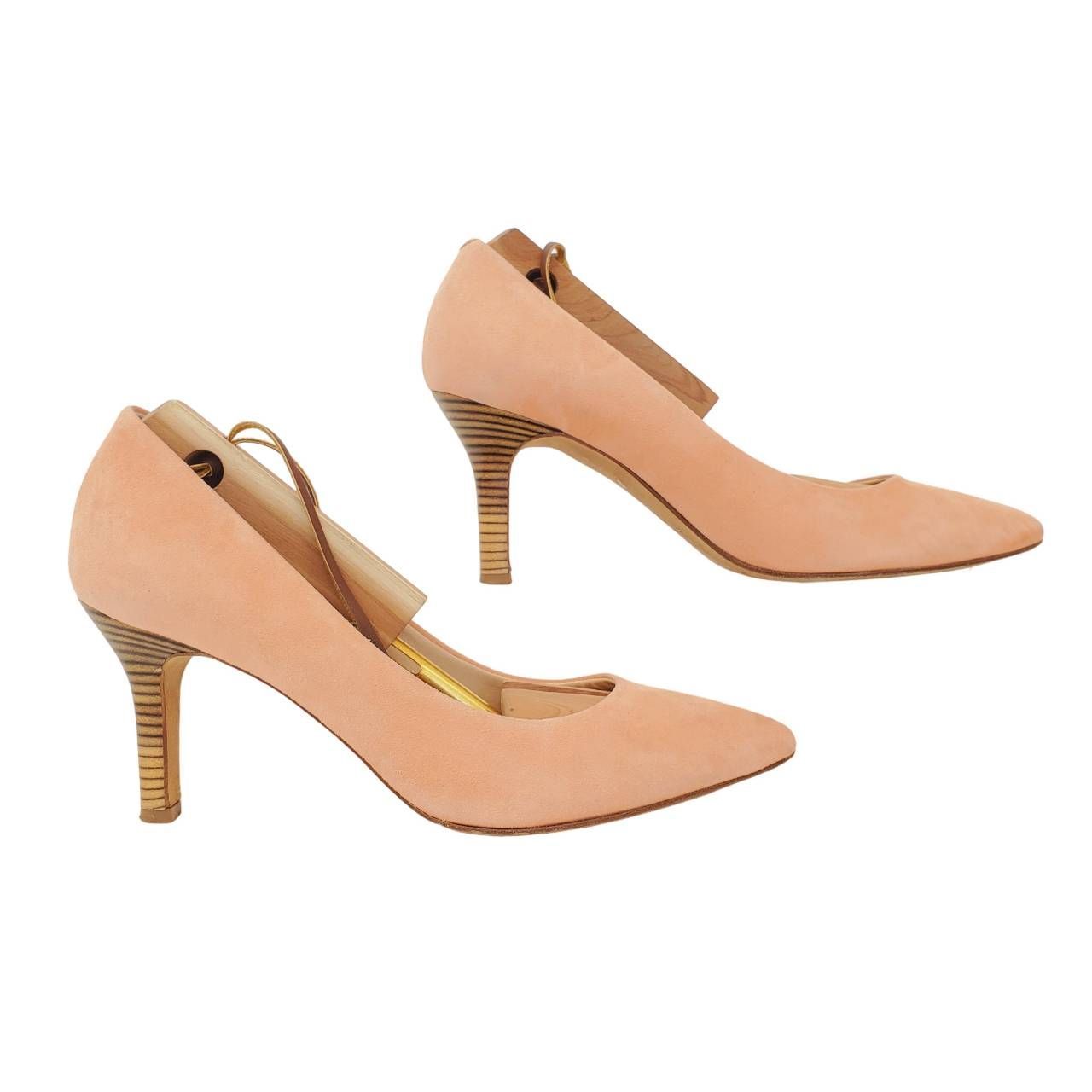 ペリーコ 美品 ポインテッドトゥ スエード サクラピンク EU36