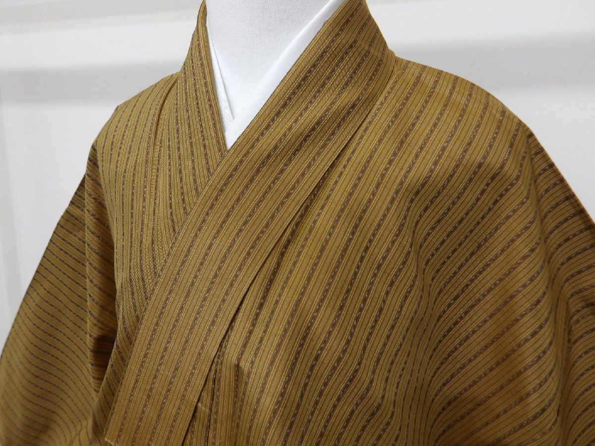 P40990 草木染め 紬 袷 c - メルカリ