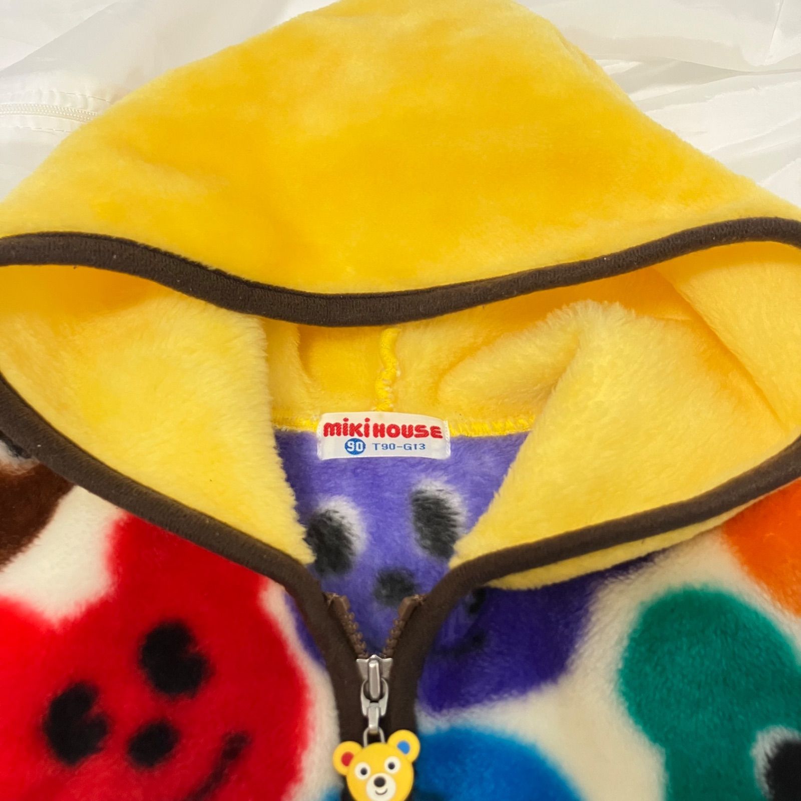 389ミキハウスmikihouse90size ボアフリースアウター - メルカリ