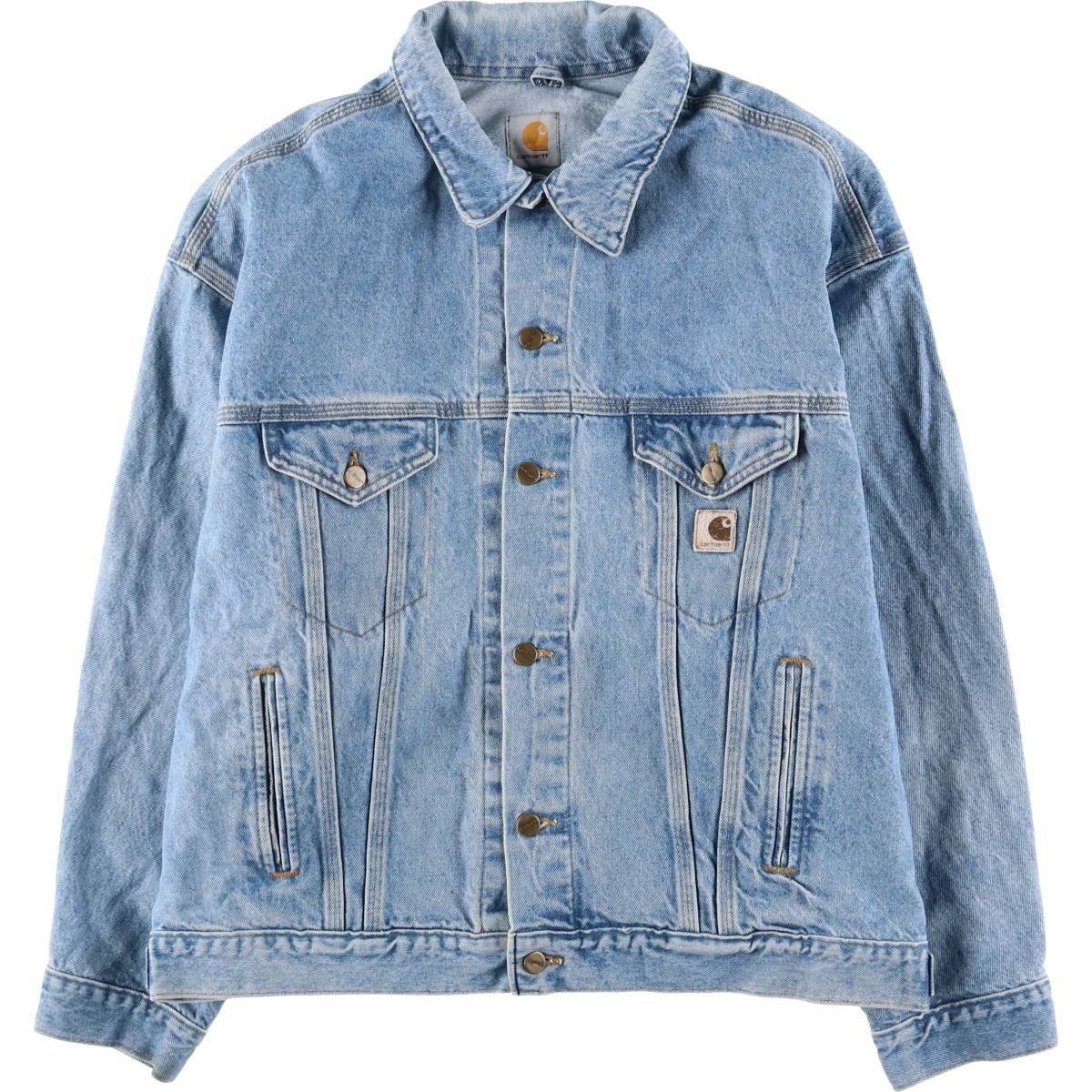 古着 カーハート Carhartt デニムジャケット Gジャン メンズXL相当|eaa 603959