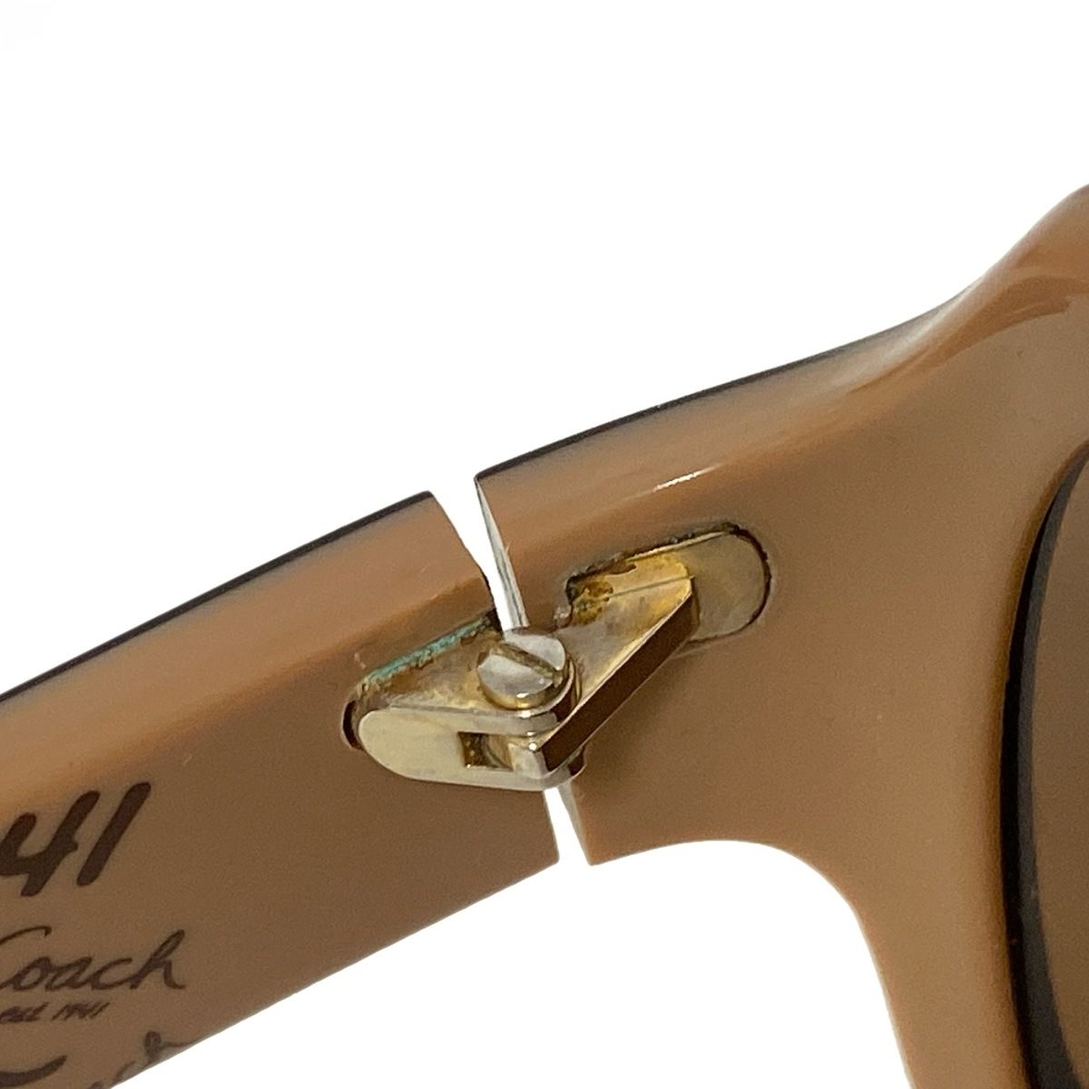  COACH コーチ サングラス S 496 ダークブラウン 黒 べっこう柄 サングラス 小物