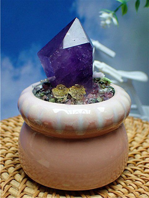 AAA級家庭円満◇天然ウルグアイ産アメジスト原石YT3G3/104G03C - メルカリ