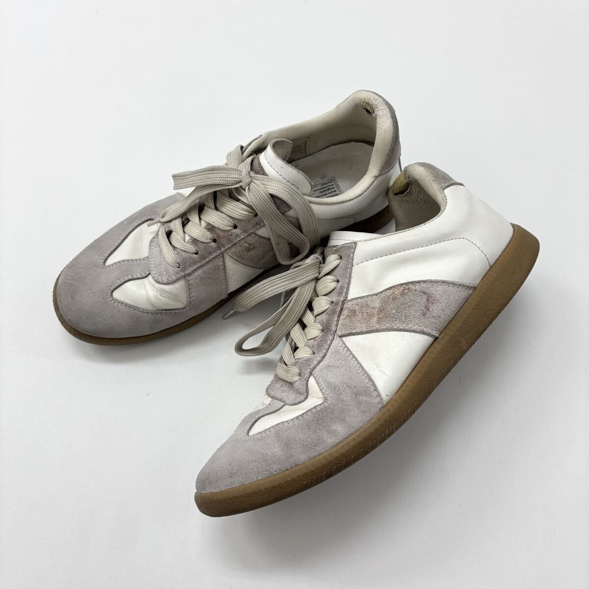 定番 Maison Margiela メゾン マルジェラ 22 REPLICA レプリカ German Trainer ジャーマン トレーナー ホワイト 系 711-0050