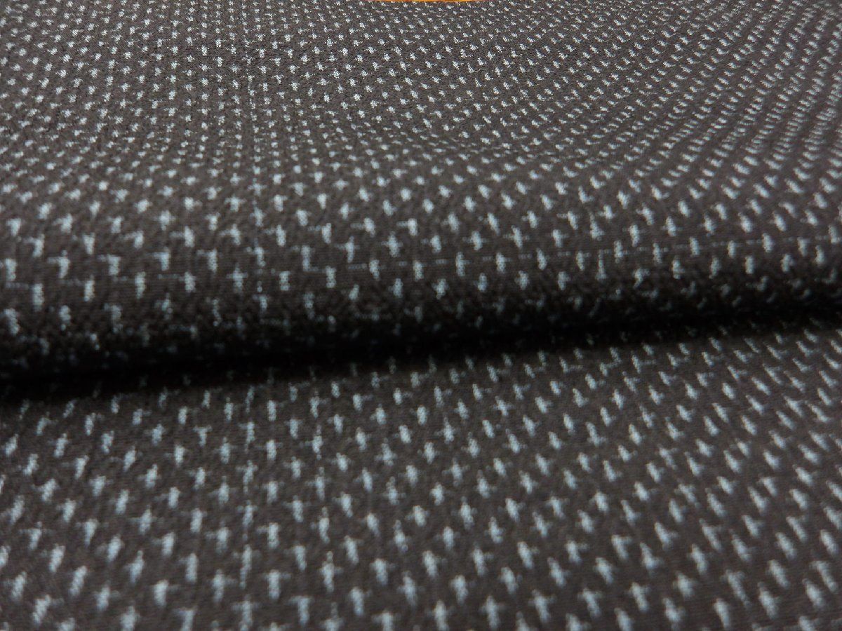 P40987 十字絣の 塩沢 お召 袷 k - メルカリ