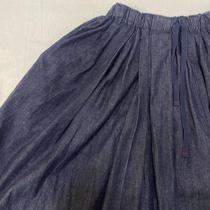 ティグルブロカンテ デニムバルーンスカート インディゴ 日本製