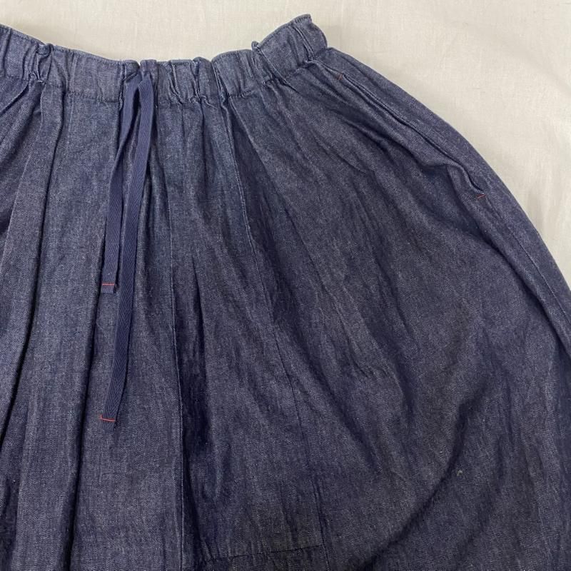 ティグルブロカンテ デニムバルーンスカート インディゴ 日本製