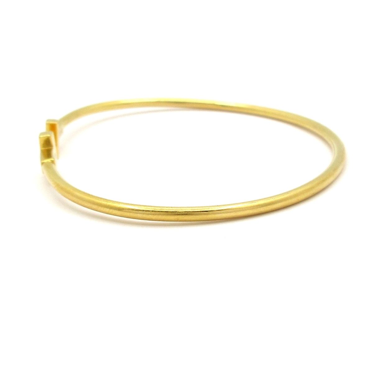  TIFFANY Co ティファニー バングル Tワイヤーブレスレット K 18 YG バングル リストバンド アクセサリー