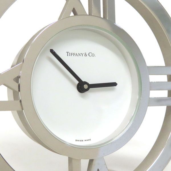 FK25032 美品 TIFFANY＆Co ティファニー アトラス オープン 置時計