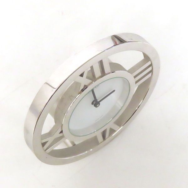 FK25032 美品 TIFFANY＆Co ティファニー アトラス オープン 置時計