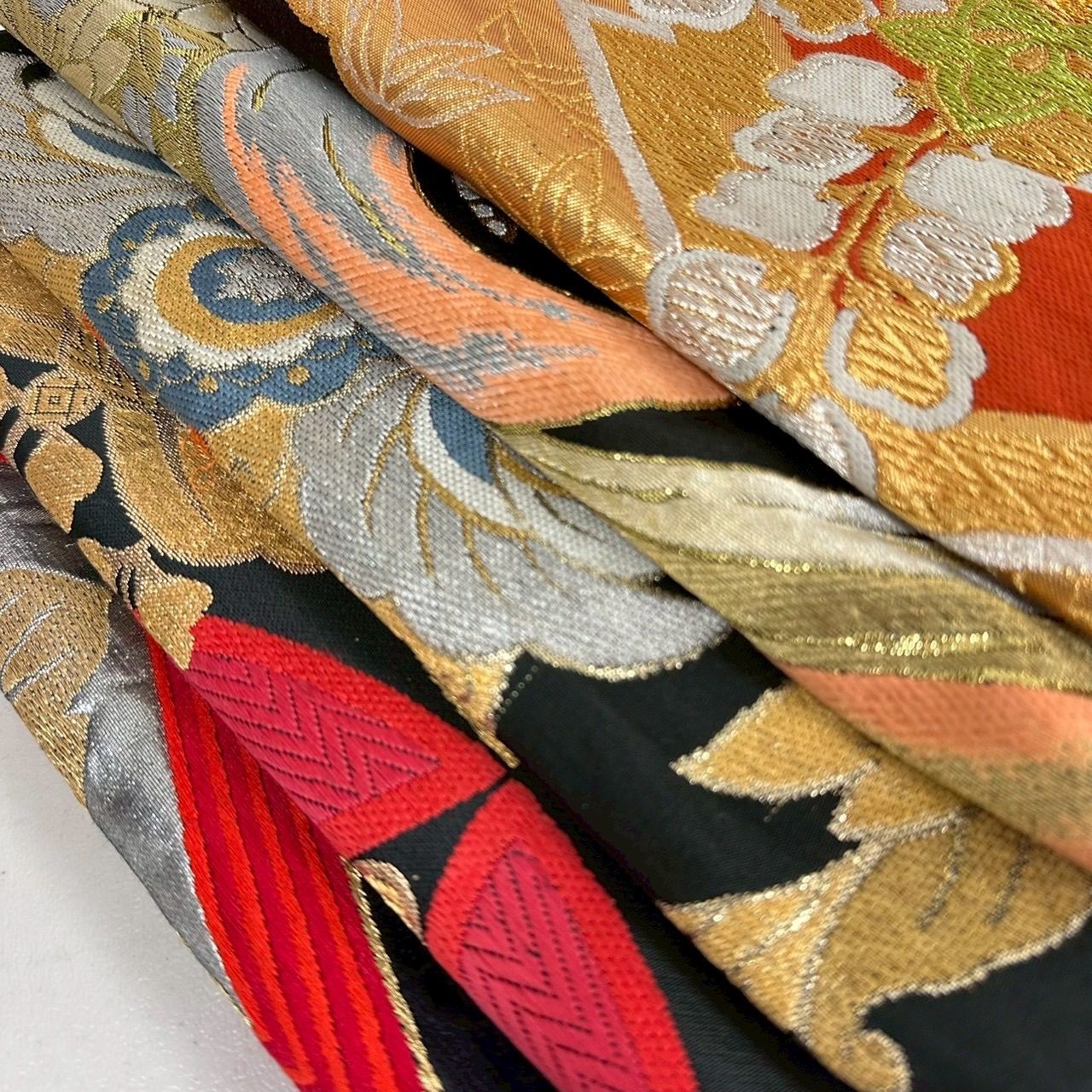 アンティーク 袋帯 正絹 5本 帯まとめ売り リメイク材料 m-560 - メルカリ