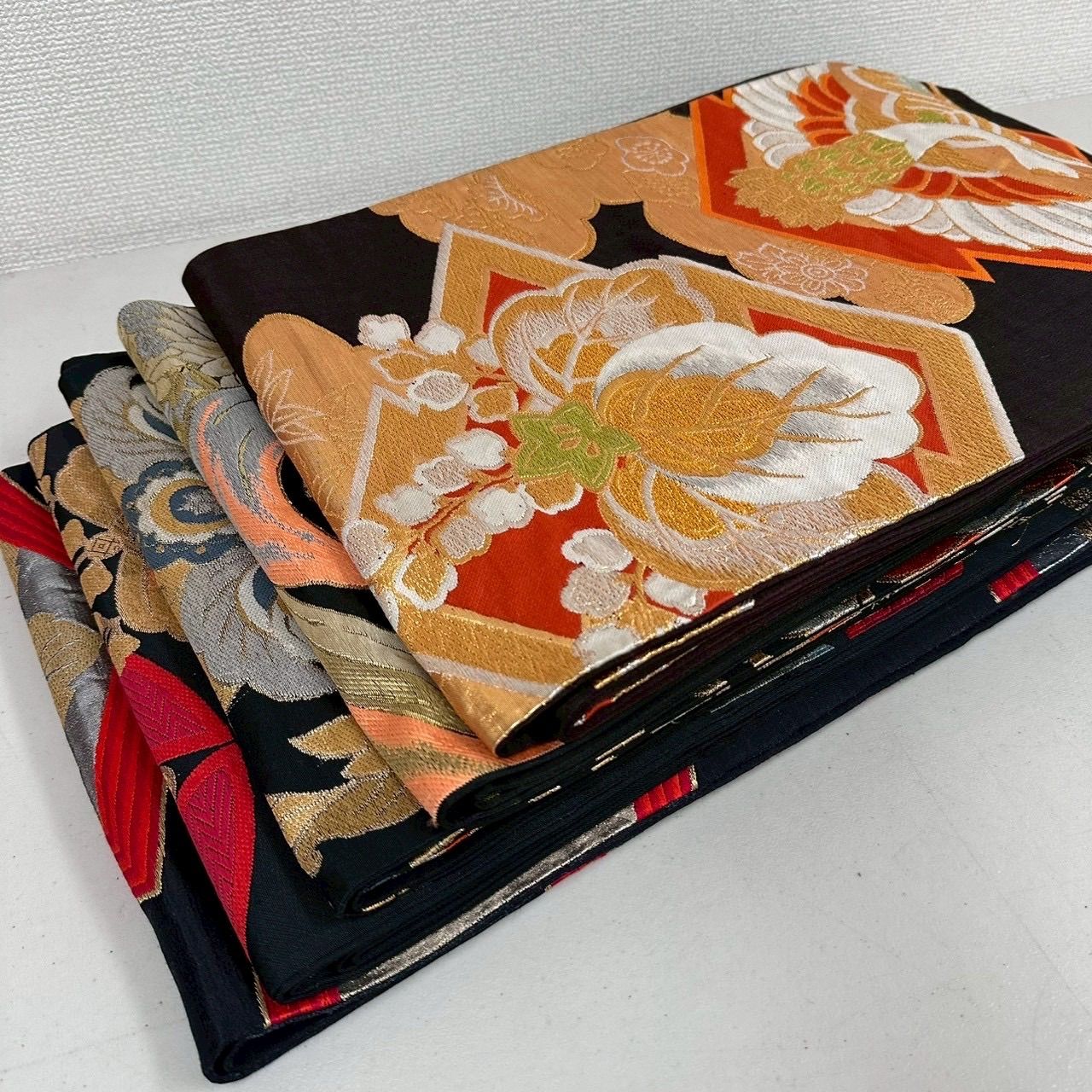 アンティーク 袋帯 正絹 5本 帯まとめ売り リメイク材料 m-560 - メルカリ