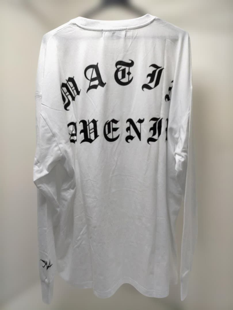 送料無料】MATIN AVENIR ホワイトロンT 長袖 バックロゴ 朝倉未来