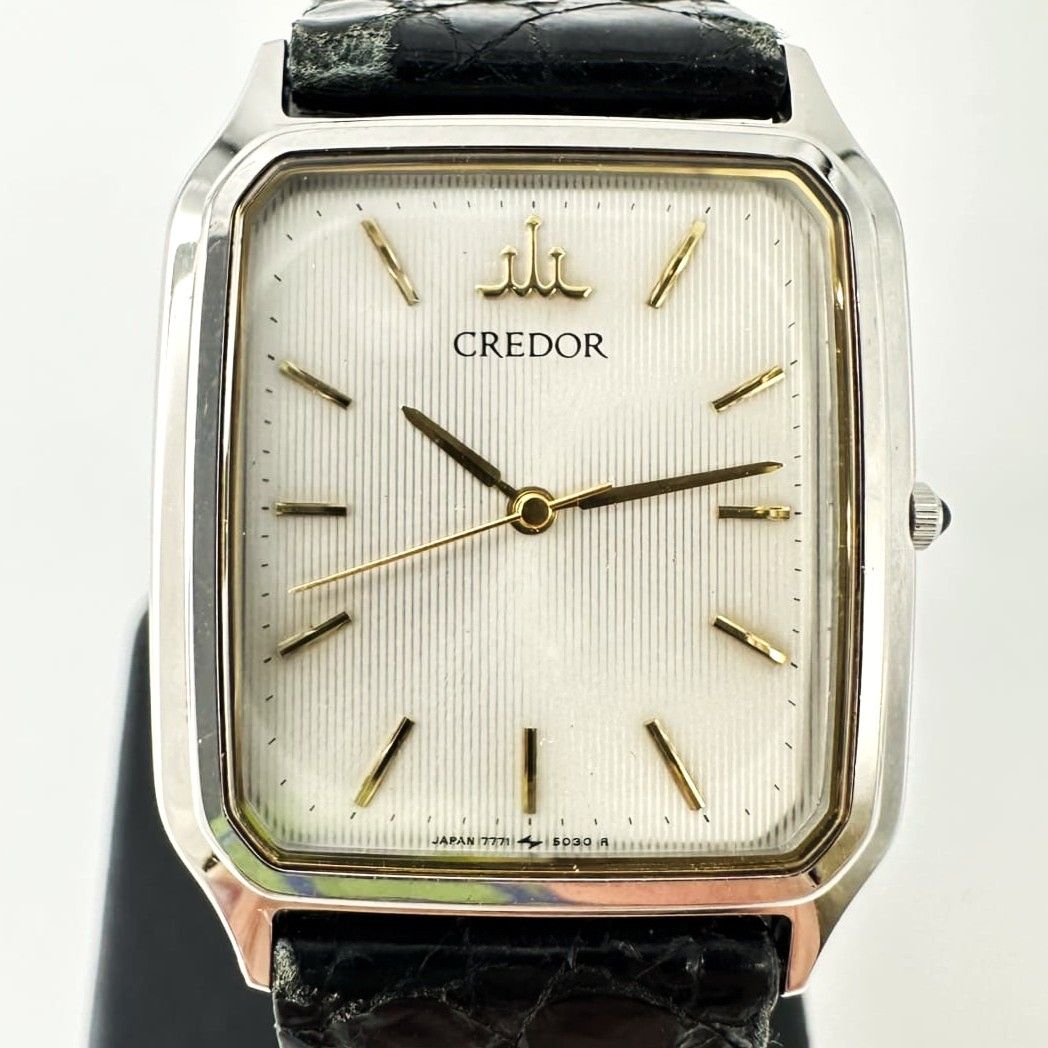 時計 【電池交換済】SEIKO セイコー クレドール 7771-5030 クォーツ