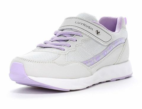 【moonstar】LUVRUSH LV 1211 GRAY (19cm-22cm) ムーンスター ラブラッシュ  グレイ 子供靴 キッズ スニーカー スーパースター 抗菌防臭 運動会 女の子 ジュニア シューズ グレー