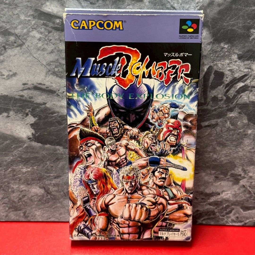 □マッスルボマー スーパーファミコン ソフト 任天堂 スーファミ 【箱